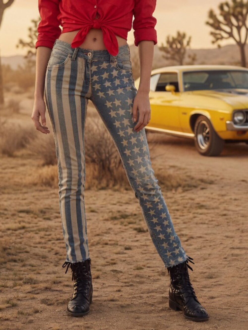 stars & stripes usa flag jeans skinny jeans  27w